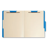 Smead™ Six-Section Poly Classification Folders, 2" Expansion, 2 Dividers, 6 Fasteners, Letter Size, Blue Exterior, 10/Box (SMD14045) Each
