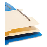 Smead™ Six-Section Poly Classification Folders, 2" Expansion, 2 Dividers, 6 Fasteners, Letter Size, Blue Exterior, 10/Box (SMD14045) Each