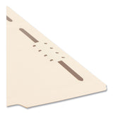 Smead™ SuperTab Reinforced Guide Height Fastener Folders, 11-pt Manila, 0.75" Expansion, 2 Fasteners, Letter Size, Manila, 50/Box (SMD14535) Box of 50