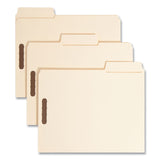Smead™ SuperTab Reinforced Guide Height Fastener Folders, 14-pt Manila, 0.75" Expansion, 2 Fasteners, Letter Size, Manila, 50/Box (SMD14545) Box of 50