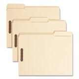 Smead™ Recycled Top Tab Fastener Folders, 1/3-Cut Tabs: Assorted, 0.75" Expansion, 2 Fasteners, Letter Size, Manila Exterior, 50/Box (SMD14547) Box of 50