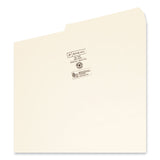 Smead™ Manila File Folders, 1/2-Cut Tabs: Assorted, Legal Size, 0.75" Expansion, Manila, 100/Box (SMD15320) Box of 100