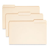 Smead™ Top Tab File Folders with Antimicrobial Product Protection, 1/3-Cut Tabs: Assorted, Legal, 0.75" Expansion, Manila, 100/Box (SMD15338) Box of 100