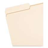 Smead™ Top Tab File Folders with Antimicrobial Product Protection, 1/3-Cut Tabs: Assorted, Legal, 0.75" Expansion, Manila, 100/Box (SMD15338) Box of 100