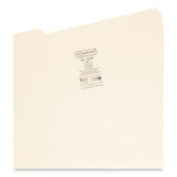 Smead™ Top Tab File Folders with Antimicrobial Product Protection, 1/3-Cut Tabs: Assorted, Legal, 0.75" Expansion, Manila, 100/Box (SMD15338) Box of 100