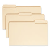 Smead™ 100% Recycled Manila Top Tab File Folders, 1/3-Cut Tabs: Assorted, Legal Size, 0.75" Expansion, Manila, 100/Box (SMD15339) Box of 100