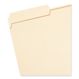 Smead™ 100% Recycled Manila Top Tab File Folders, 1/3-Cut Tabs: Assorted, Legal Size, 0.75" Expansion, Manila, 100/Box (SMD15339) Box of 100