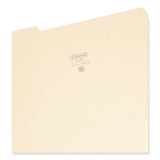 Smead™ 100% Recycled Manila Top Tab File Folders, 1/3-Cut Tabs: Assorted, Legal Size, 0.75" Expansion, Manila, 100/Box (SMD15339) Box of 100