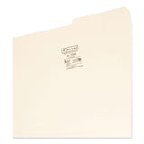 Smead™ Manila Guide Height Systems File Folders, 2/5-Cut Tabs: Right of Center, Legal Size, 0.75" Expansion, Manila, 100/Box (SMD15385) Pack of 100