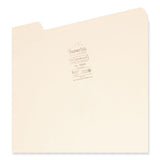 Smead™ SuperTab Reinforced Guide Height Top Tab Folders, 1/3-Cut Tabs: Assorted, Legal Size, 0.75" Expansion, Manila, 100/Box (SMD15395) Box of 100