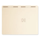 Smead™ Top Tab Fastener Folders, Straight Tabs, 0.75" Expansion, 2 Fasteners, Legal Size, Manila Exterior, 50/Box (SMD19513) Each