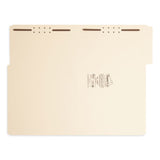 Smead™ SuperTab Reinforced Guide Height Fastener Folders, 14-pt Manila, 0.75" Expansion, 2 Fasteners, Legal Size, Manila, 50/Box (SMD19545) Box of 50