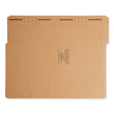 Smead™ Top Tab Fastener Folders, 1/3-Cut Tabs: Assorted, 0.75" Expansion, 2 Fasteners, Legal Size, Kraft Exterior, 50/Box (SMD19837) Each