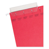 Smead™ TUFF Hanging Folders with Easy Slide Tab, Letter Size, 1/3-Cut Tabs, Red, 18/Box (SMD64043) Box of 18