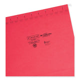 Smead™ TUFF Hanging Folders with Easy Slide Tab, Letter Size, 1/3-Cut Tabs, Red, 18/Box (SMD64043) Box of 18