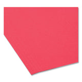 Smead™ Colored Hanging File Folders with 1/5 Cut Tabs, Letter Size, 1/5-Cut Tabs, Red, 25/Box (SMD64067) Box of 25