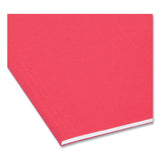 Smead™ Colored Hanging File Folders with 1/5 Cut Tabs, Letter Size, 1/5-Cut Tabs, Red, 25/Box (SMD64067) Box of 25