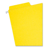 Smead™ FasTab Hanging Folders, Letter Size, 1/3-Cut Tabs, Yellow, 20/Box (SMD64097) Box of 20