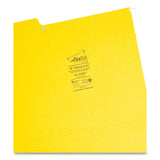 Smead™ FasTab Hanging Folders, Letter Size, 1/3-Cut Tabs, Yellow, 20/Box (SMD64097) Box of 20