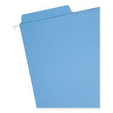 Smead™ FasTab Hanging Folders, Letter Size, 1/3-Cut Tabs, Blue, 20/Box (SMD64099) Box of 20