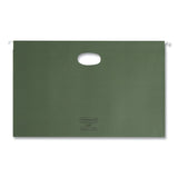 Smead™ Hanging Pockets with Full-Height Gusset, 1 Section, 1.75" Capacity, Legal Size, Standard Green, 25/Box (SMD64318) Box of 25