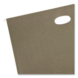 Smead™ 100% Recycled Hanging Pockets with Full-Height Gusset, 1 Section, 3.5" Capacity, Legal Size, Standard Green, 10/Box (SMD64326) Box of 100
