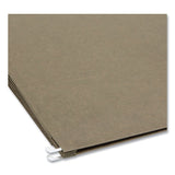 Smead™ 100% Recycled Hanging Pockets with Full-Height Gusset, 1 Section, 3.5" Capacity, Legal Size, Standard Green, 10/Box (SMD64326) Box of 100