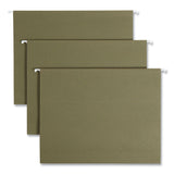 Smead™ 100% Recycled Hanging File Folders, Letter Size, 1/5-Cut Tabs, Standard Green, 25/Box (SMD65001) Box of 25