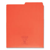 Smead™ Organized Up Heavyweight Vertical File Folders, 1/2-Cut Tabs, Letter Size, Assorted: Fuchsia/Orange/Peridot Green, 6/Pack (SMD75406) Pack of 6