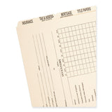 Smead™ Pressboard Mortgage Folder Dividers, Pre-Printed, 1 Fastener, Legal Size, Manila, 7 Dividers/Set, 12 Sets (SMD78278) 12 Sets