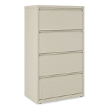 Alera® Lateral File, 4 Legal/Letter-Size File Drawers, Putty, 30" x 18.63" x 52.5" (ALEHLF3054PY) Each