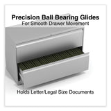 Alera® Lateral File, 2 Legal/Letter-Size File Drawers, Light Gray, 42" x 18.63" x 28" (ALEHLF4229LG) Each