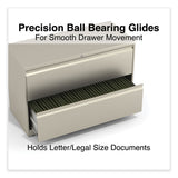 Alera® Lateral File, 2 Legal/Letter-Size File Drawers, Putty, 42" x 18.63" x 28" (ALEHLF4229PY) Each