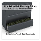 Alera® Lateral File, 3 Legal/Letter/A4/A5-Size File Drawers, Charcoal, 42" x 18.63" x 40.25" (ALEHLF4241CC) Each