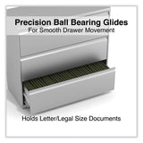 Alera® Lateral File, 3 Legal/Letter/A4/A5-Size File Drawers, Light Gray, 42" x 18.63" x 40.25" (ALEHLF4241LG) Each