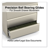 Alera® Lateral File, 3 Legal/Letter/A4/A5-Size File Drawers, Putty, 42" x 18.63" x 40.25" (ALEHLF4241PY) Each