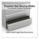 Alera® Lateral File, 4 Legal/Letter-Size File Drawers, Light Gray, 42" x 18.63" x 52.5" (ALEHLF4254LG) Each