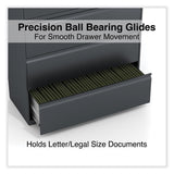 Alera® Lateral File, 5 Legal/Letter/A4/A5-Size File Drawers, Charcoal, 42" x 18.63" x 67.63" (ALEHLF4267CC) Each