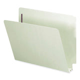 Smead™ End Tab Pressboard Classification Folders, Two SafeSHIELD Coated Fasteners, 2" Expansion, Letter Size, Gray-Green, 25/Box (SMD34715) Box of 25