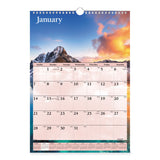 AT-A-GLANCE® Scenic Monthly Wall Calendar, Landscape Photography, 12 x 17, White/Multicolor Sheets, 12-Month (Jan to Dec): 2026 (AAGDMW20028) Each