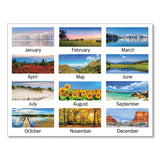 AT-A-GLANCE® Scenic Three-Month Wall Calendar, Landscape Photography, 12 x 27, White Sheets, 14-Month: Dec 2025 to Jan 2027 (AAGDMW50328) Each