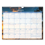 AT-A-GLANCE® Tropical Escape Wall Calendar, Tropical Escape Photography, 15 x 12, Pale Blue/Multicolor Sheets, 12-Month (Jan to Dec): 2026 (AAGDMWTE828) Each