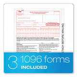 Adams® 1099-NEC + 1096 Tax Form Kit with e-File Code, Inkjet/Laser, Five-Part Carbonless, 8.5 x 3.67, 3 Forms/Sheet, 50 Forms Total (ABFSTAX550NEC22) Pack of 50