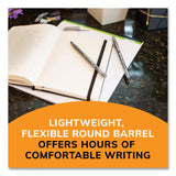 BIC® Round Stic Xtra Life Ballpoint Pen, Stick, Medium 1 mm, Black Ink, Translucent Black Barrel, 144/Pack (BICGSM144AZBLK) Pack of 144