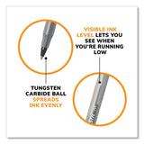 BIC® Round Stic Xtra Life Ballpoint Pen, Stick, Medium 1 mm, Black Ink, Translucent Black Barrel, 144/Pack (BICGSM144AZBLK) Pack of 144