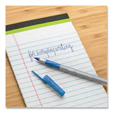 BIC® Round Stic Grip Xtra Comfort Ballpoint Pen, Medium 1 mm, Blue Ink, Gray/Blue Barrel, 24/Box, 6 Boxes/Pack (BICGSMG144EBLU) Pack of 144