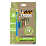 BIC® ReVolution Mechanical Pencil, 0.7 mm, HB (#2), Black Lead, Assorted Barrel Colors, 12/Pack (BICMPE12BLK) 1 Dozen