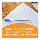 BIC® Cristal Xtra Smooth Ballpoint Pen, Stick, Medium 1 mm, Blue Ink, Clear Barrel, 24/Box, 6 Boxes/Pack (BICMS144EBLU) Pack of 144