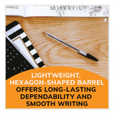 BIC® Cristal Xtra Smooth Ballpoint Pen, Stick, Medium 1 mm, Black Ink, Clear Barrel, 500/Pack (BICMS500EBLK) Each