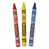 Crayola® Washable Crayons, Blue, Red, Yellow 3/Pack, 360 Packs/Carton (CYO520743) Case of 360